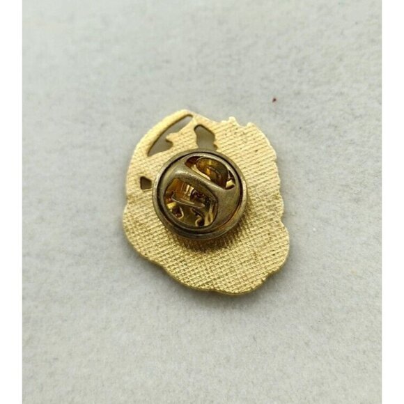 Vtg Collectible Unicorn Ohio Blue Cloud Heart Enamel Lapel Pin - Picture 2 of 2